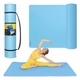 Коврик (мат) спортивный 4FIZJO TPE Gigant 200 x 125 x 2 см для йоги и фитнеса Sky Blue (P-5907739318985)