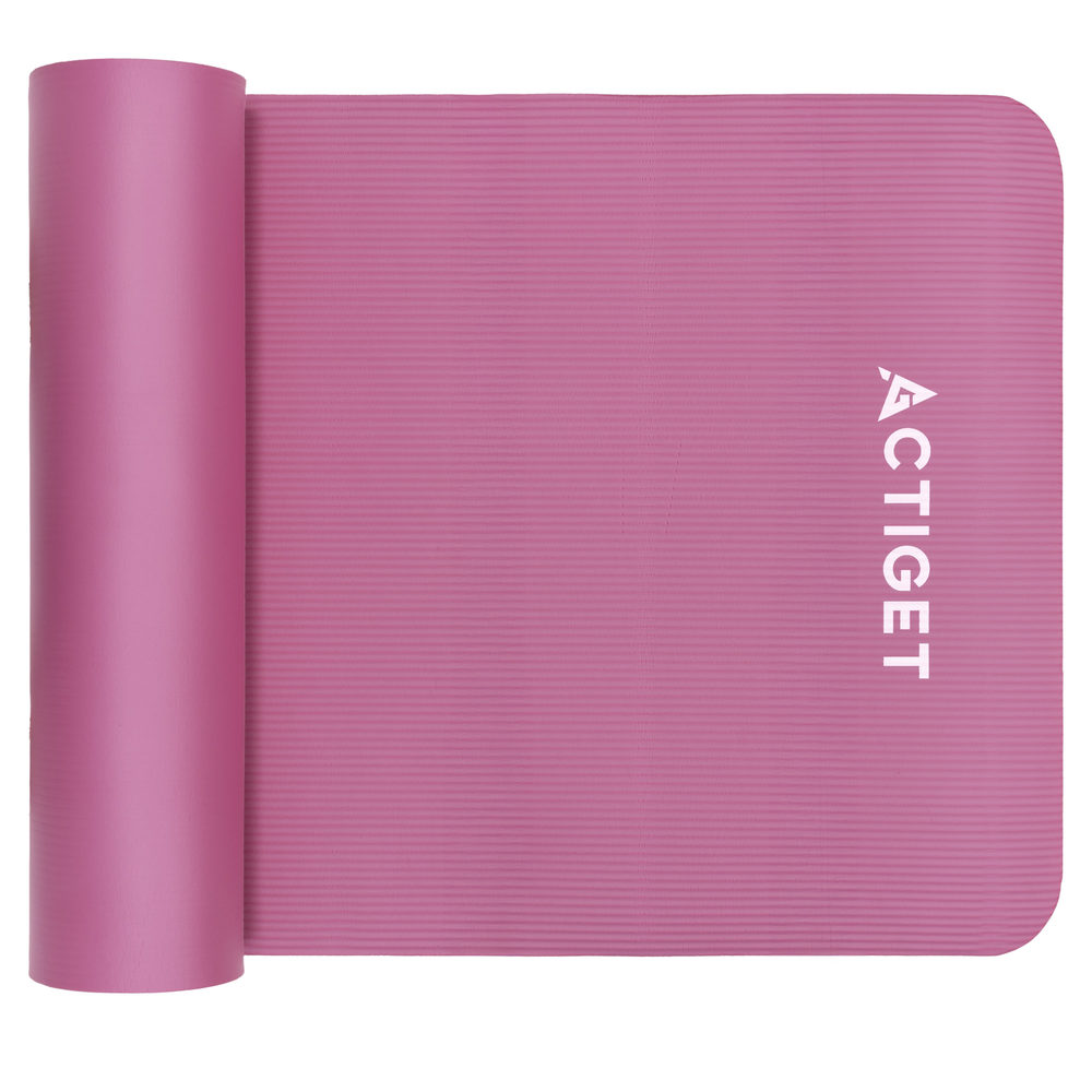 Коврик спортивный Actiget NBR 183 x 61 x 1 cм для йоги и фитнеса ACT0018 Pink