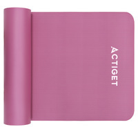 Коврик спортивный Actiget NBR 183 x 61 x 1 cм для йоги и фитнеса ACT0018 Pink