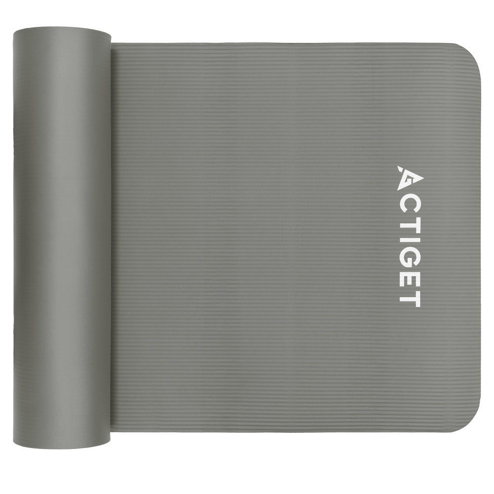 Коврик спортивный Actiget NBR 183 x 61 x 1 cм для йоги и фитнеса ACT0019 Grey
